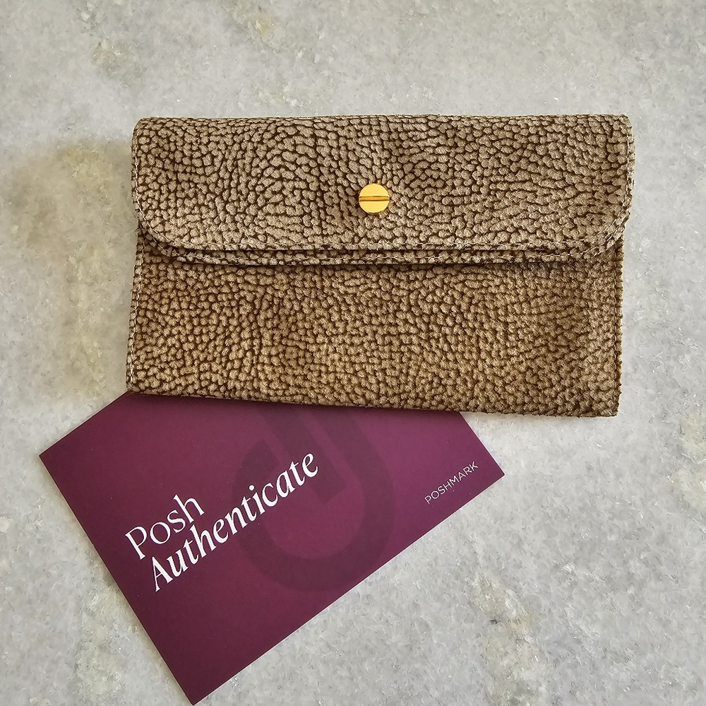 Borbonese Redwall Suede/Leather Wallet